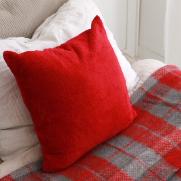 Pufco Ultra Soft Cushion Cover 45x45 cm Red