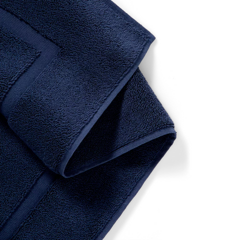 Ultra Soft Cotton Non-Slip Bath Mat 70x120 cm Navy Blue