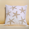 Marbella Star Embroidered 40x40 cm Pillow Cover Beige