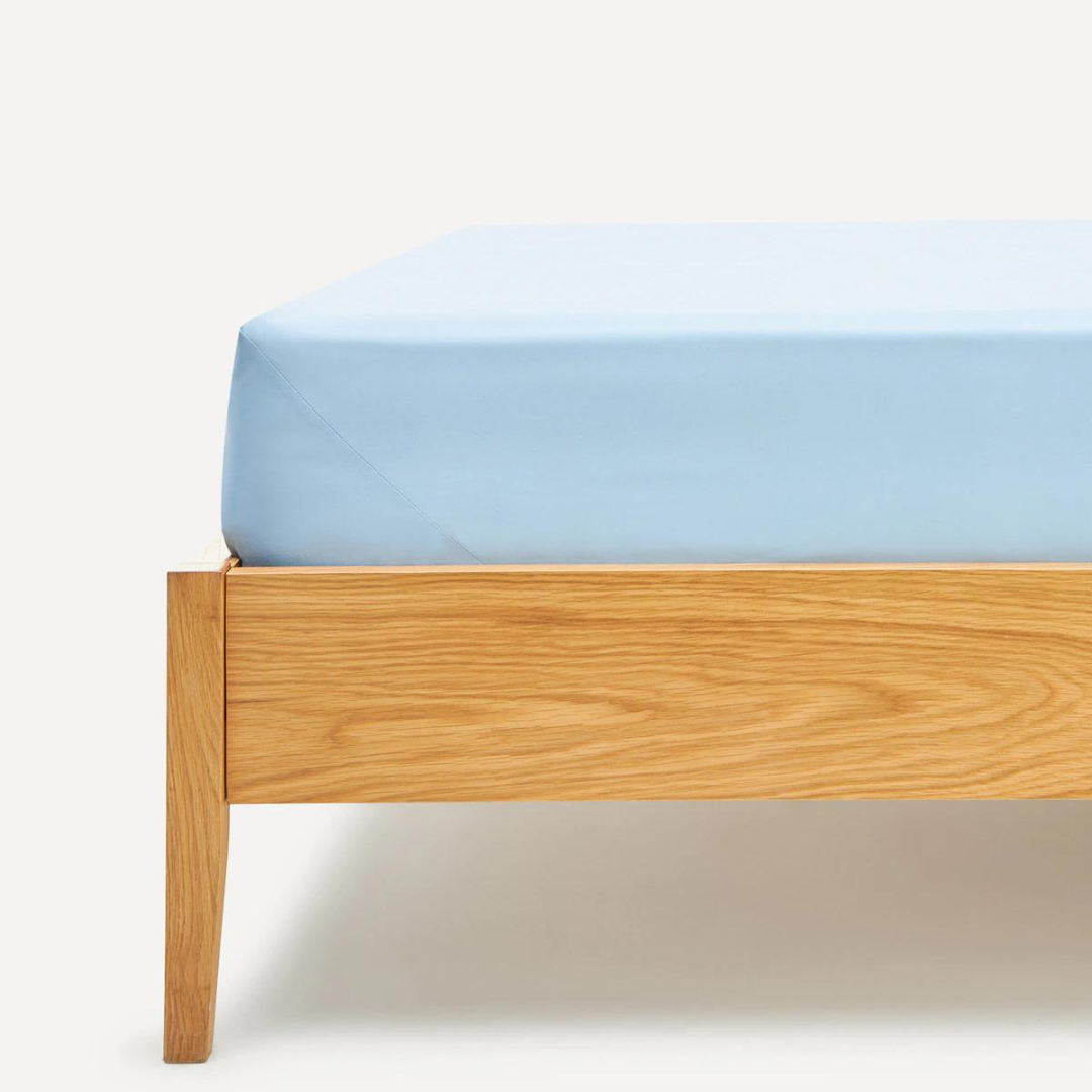 Double Elastic Bamboo Aloe Vera Bed Sheet 160x200 cm Blue