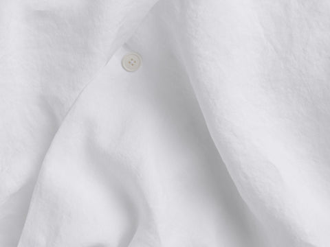 Allure Muslin Cotton Double Duvet Cover Set 200x220 cm White