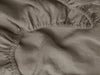 Allure Muslin Cotton Double Elastic Bed Sheet 160x200 cm Light Brown