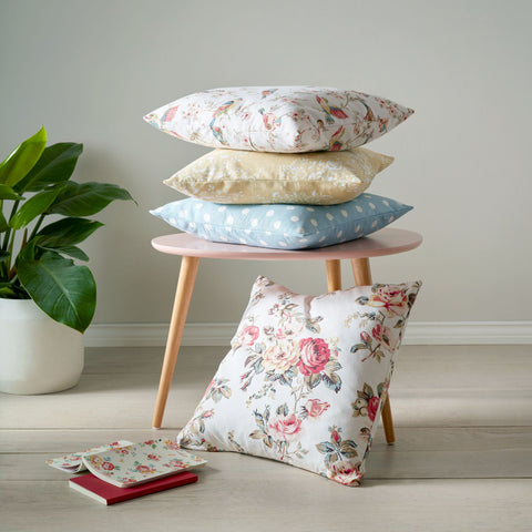 Rose Bouquet Throw Pillow Cover 45x45 cm Gray
