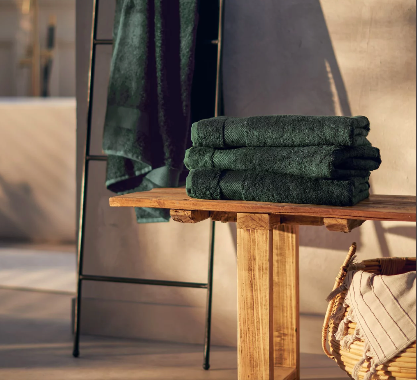 Ultra Soft Bamboo Bath Towel 70x140 cm Khaki