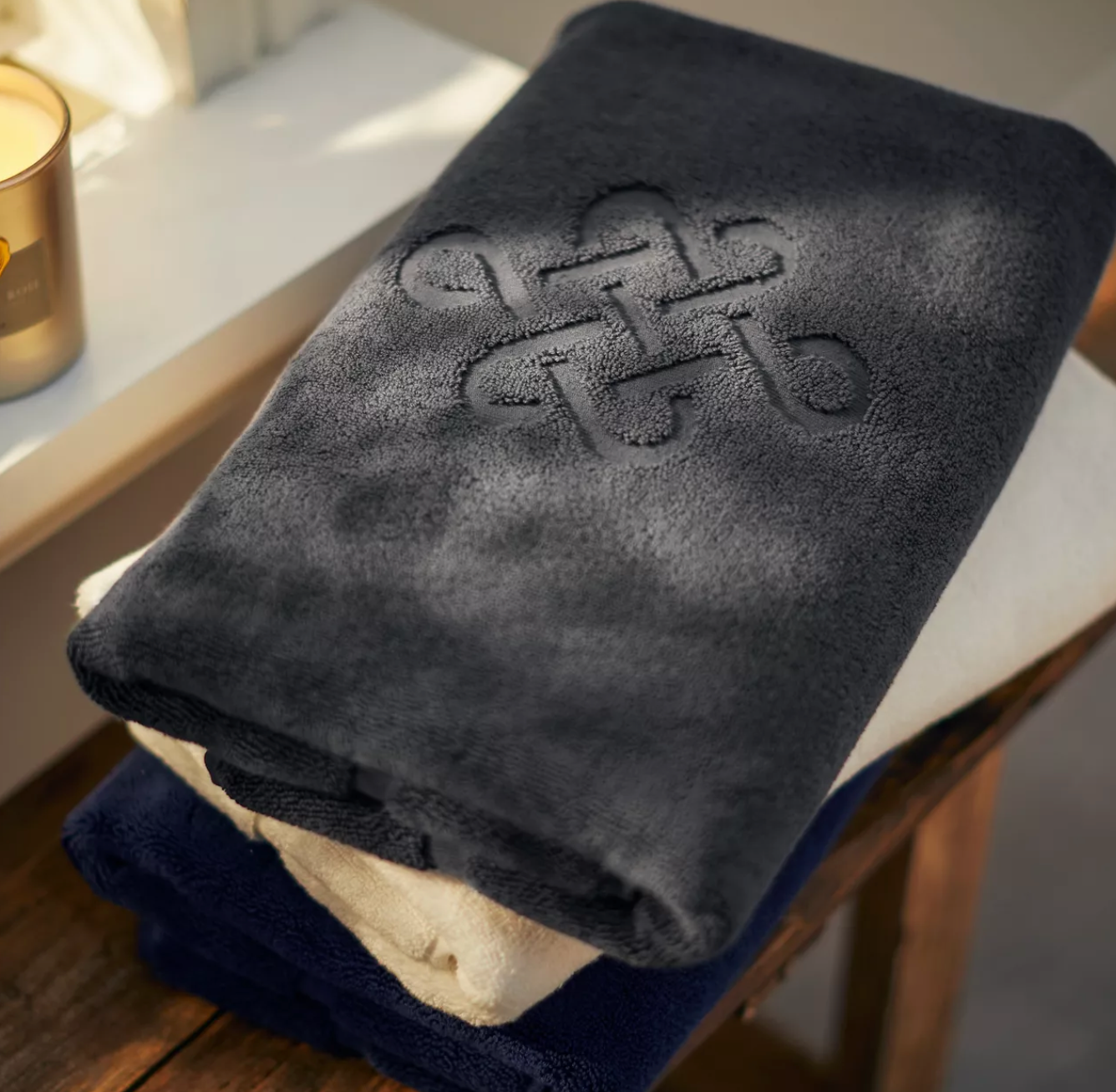 Ultra Soft Cotton Non-Slip Bath Mat 70x120 cm Anthracite