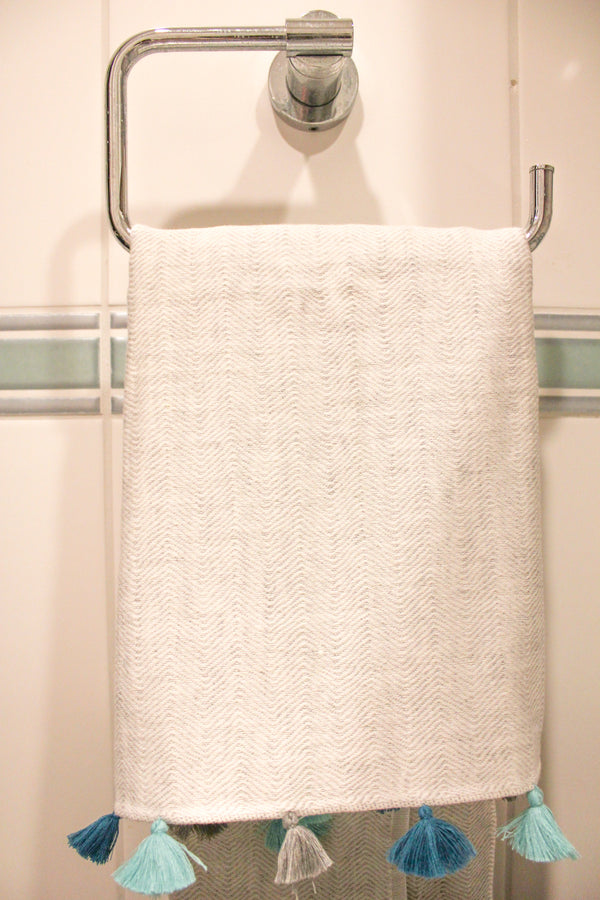 Armona Tasseled Peshkir Face Towel 50x100 cm Beige