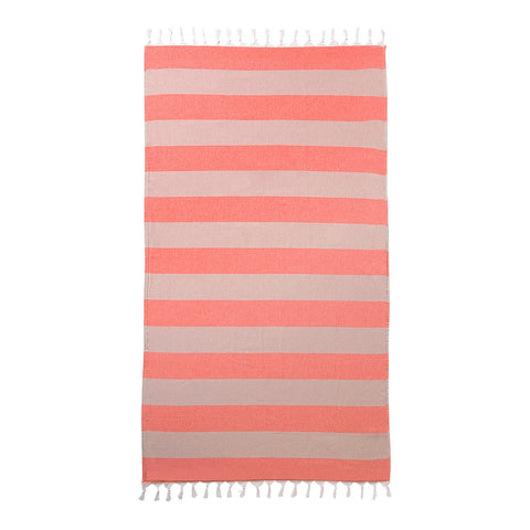 Kitsy Double Face 100% Cotton Loincloth Towel Coral