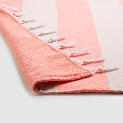 Kitsy Double Face 100% Cotton Loincloth Towel Coral
