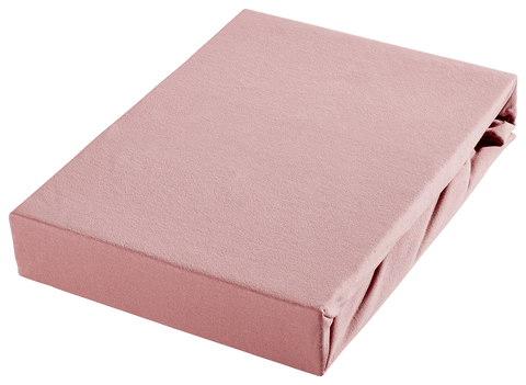 King Size Elastic Bamboo Cotton Sheet 180x200 cm Powder