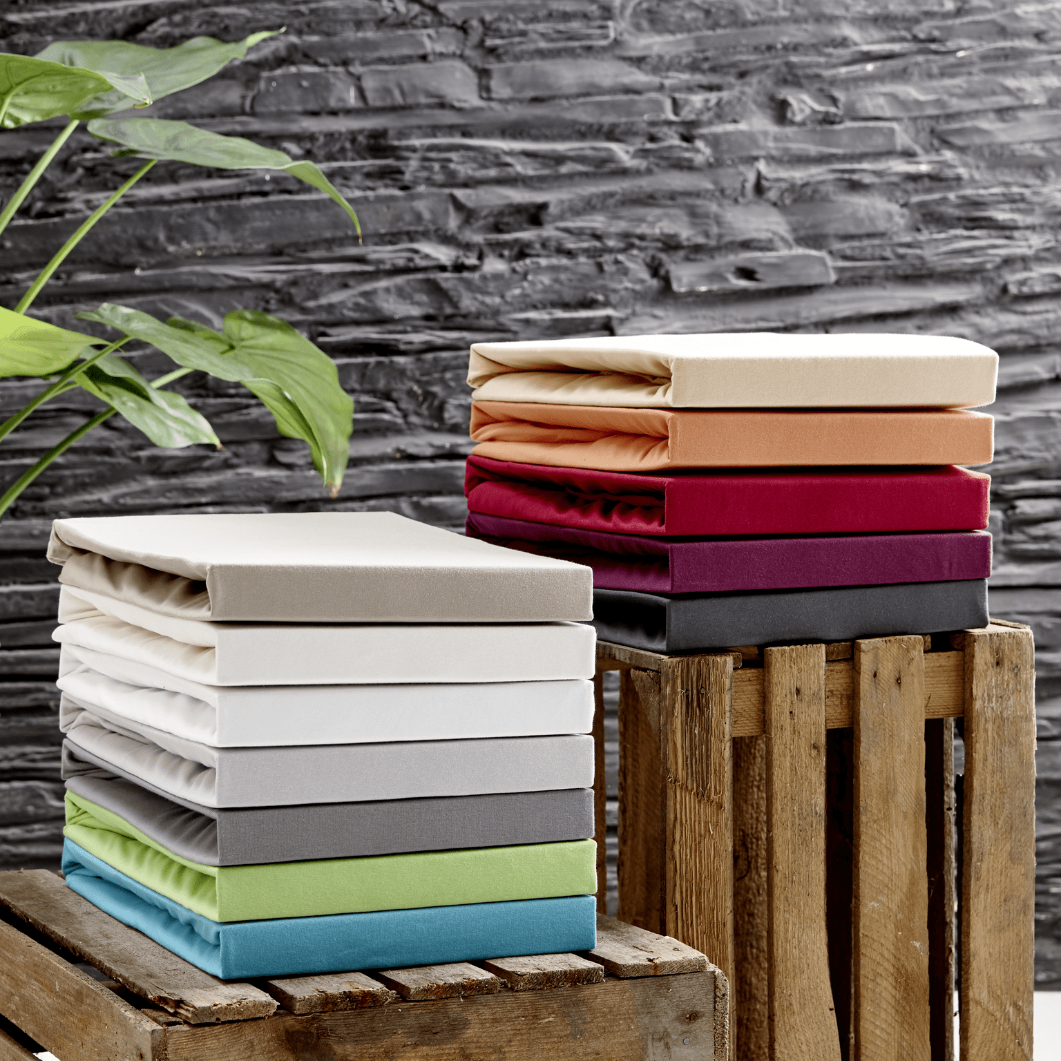 Double Elastic Bamboo Aloe Vera Bed Sheet 160x200 cm Blue