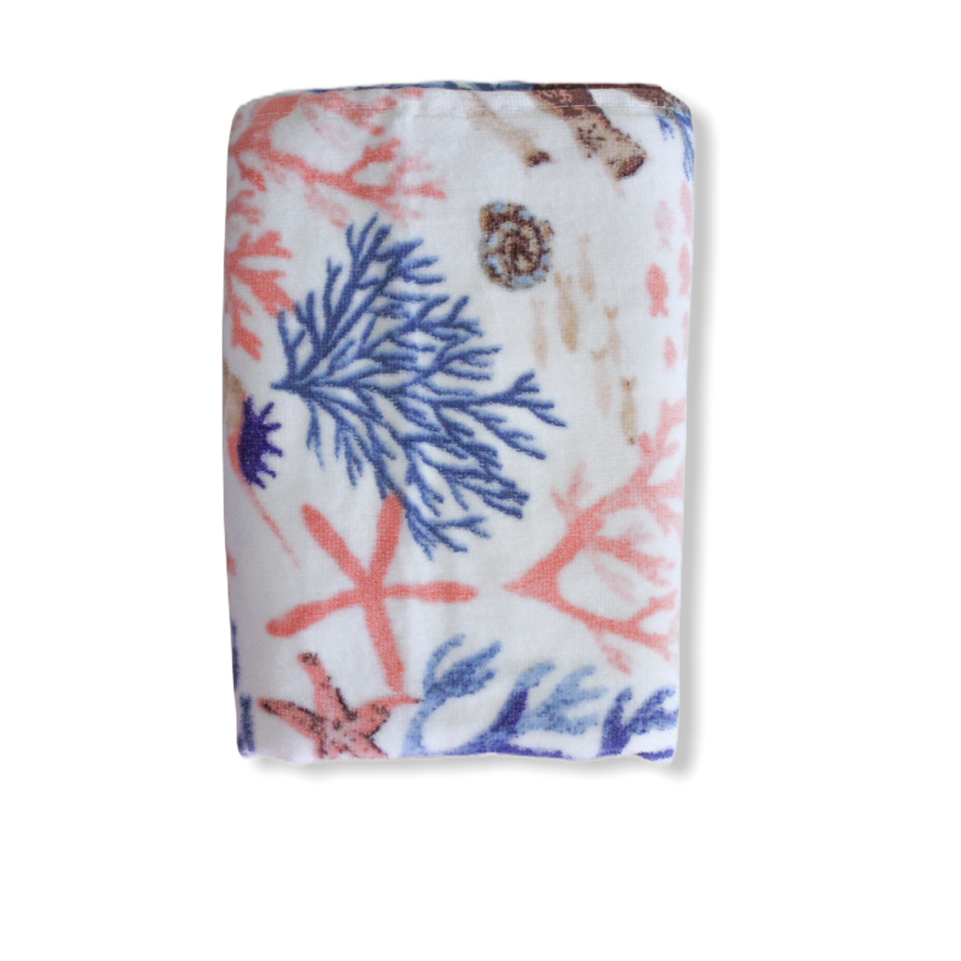 Starfish Cotton Face Towel 50x90 cm Pink