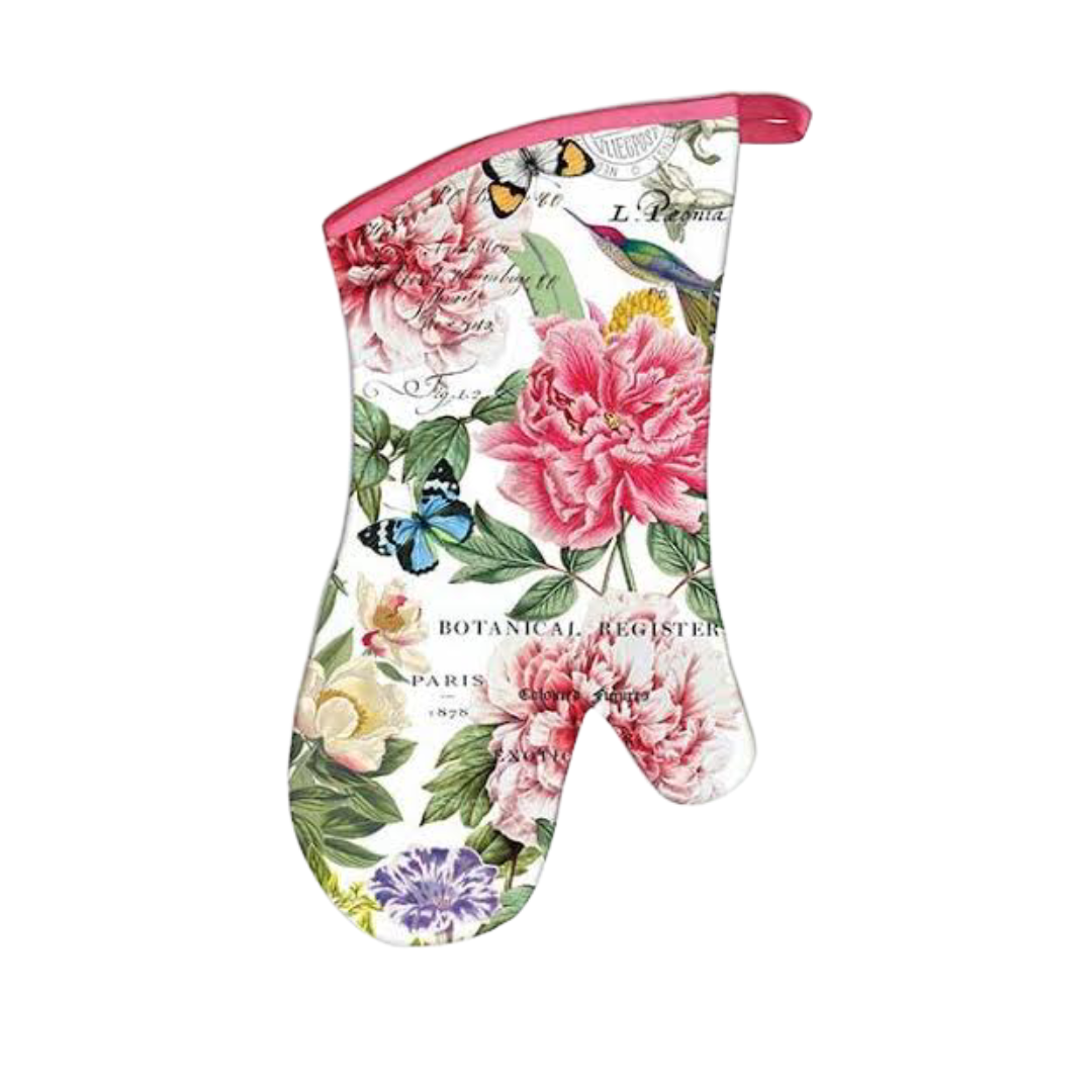 Flowers Oven Mitts