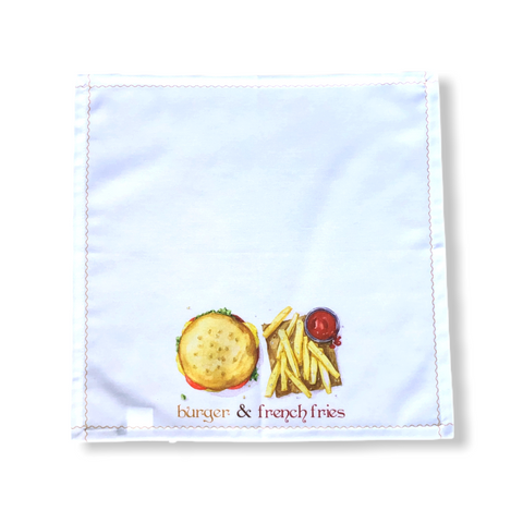 French Fries Printed Napkin
