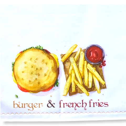 French Fries Printed Napkin