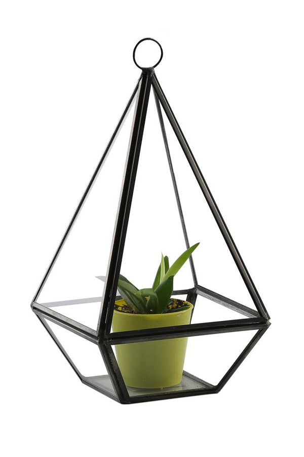 Leila Triangle Glass Terrarium