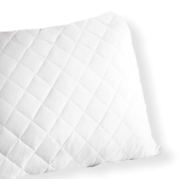 Quilted Pillow Cover 50x70 cm White