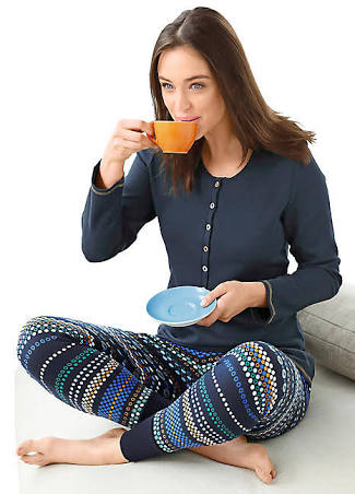 Carly Pajamas Set Navy