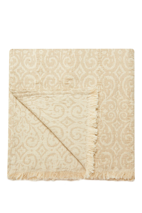 Allure 4 Layer Muslin Double Bedspread Beige