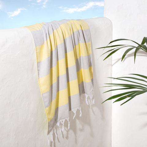 Kitsy Double Face 100% Cotton Loincloth Towel Yellow