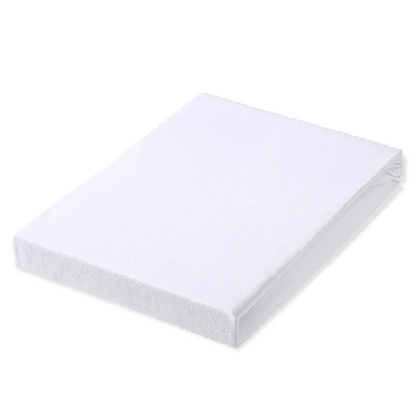 Single Elastic Bamboo Aloe Vera Bed Sheet 100x200 cm White