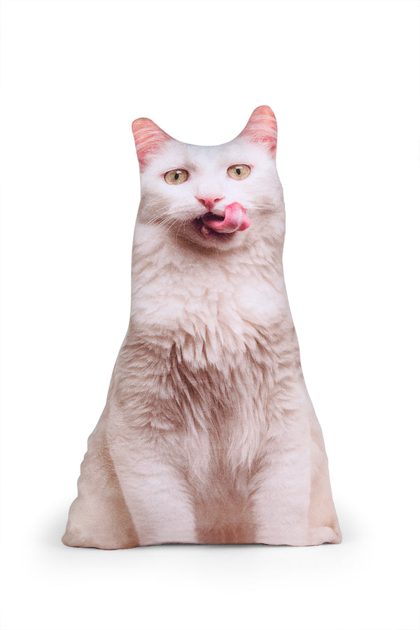 Tongue Out 3D Cat Pillow 