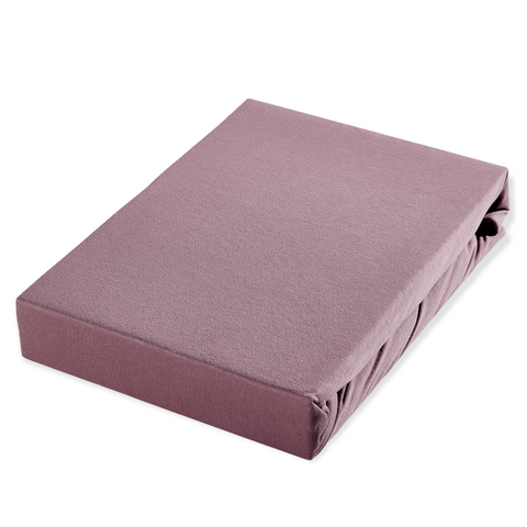 Double Elastic Bamboo Aloe Vera Bed Sheet 160x200 cm Dried Rose