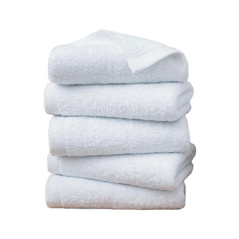 Leaf 100% Cotton Hand Towel 30x30 cm White