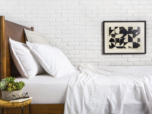 Stella 100% Cotton Ranforce Single Elastic Bed Sheet 100x200 cm White