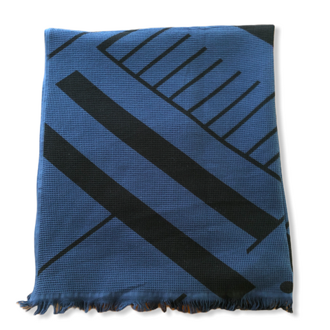 Cindy Cotton Bath Towel Navy Blue