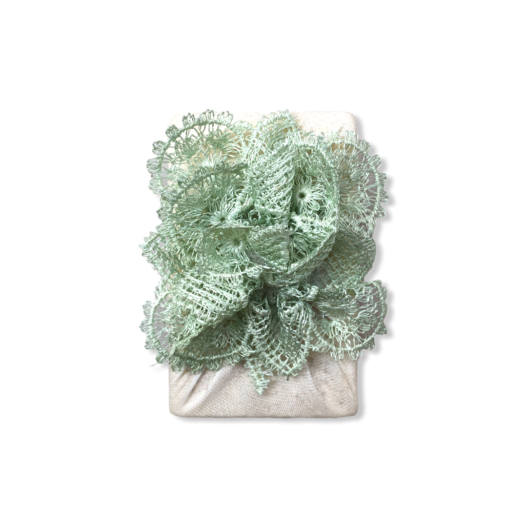 Needle Lace Decorative Soap Green