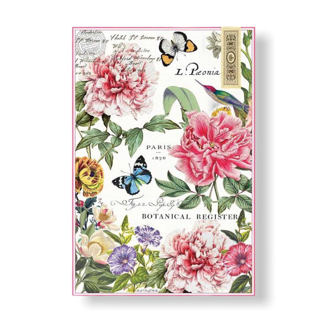 Pink Floral Pattern Kitchen Towel