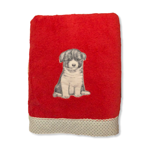 Merina Embroidered Premium Cotton Bath Towel Orange