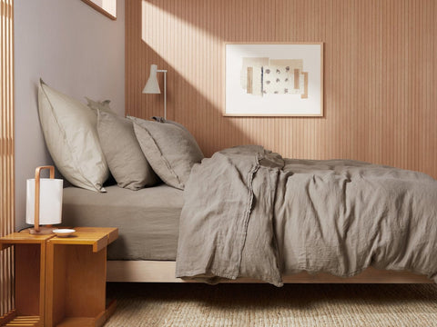 Allure Muslin Cotton Single Fitted Sheet 100x200 cm Light Brown