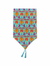 Tulip and Carnation Pattern Runner Turquoise