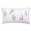 Marbella Fish Embroidered 30x50 cm Pillow Cover Green