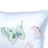 Marbella Butterfly Embroidered 30x40 cm Pillow Cover Green