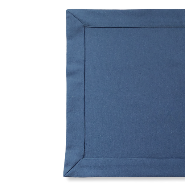 Genoa Stain Resistant Linen Placemat 30x50 cm Navy Blue