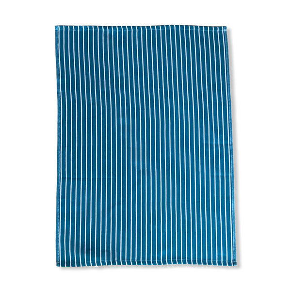 Striped Kitchen Drying Towel Turquoise