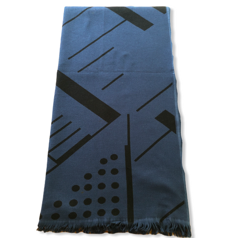 Cindy Cotton Bath Towel Navy Blue