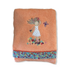 Merina Embroidered Premium Cotton Bath Towel Orange