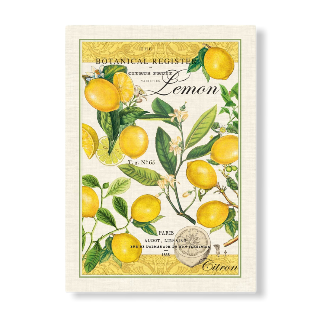 Lemon Patterned Kitchen Towel