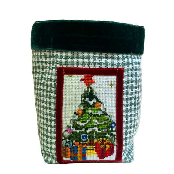 Christmas Tree Multi-Purpose Basket Green