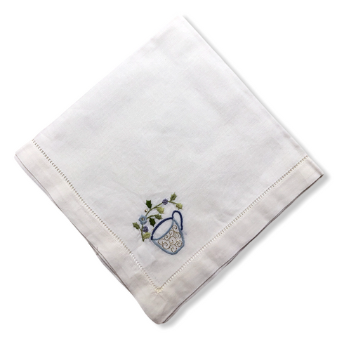 Sierra Embroidered Linen Tablecloth Set 170x250 cm