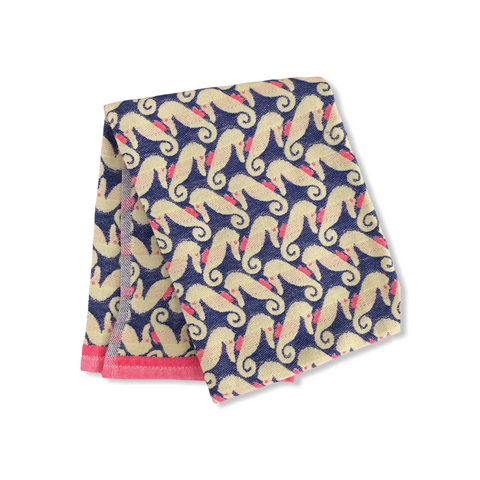 Anthro Kitchen Drying Towel Sea Horse