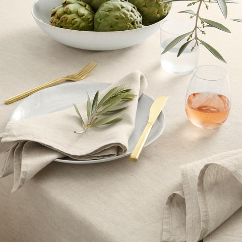 Vintage Natural Raw Linen Napkin (Pack of 2)