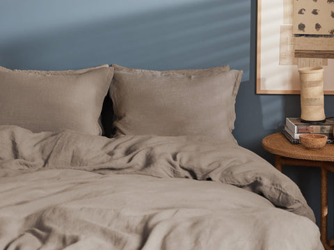 Allure Muslin Cotton Single Duvet Cover 160x220 cm Light Brown