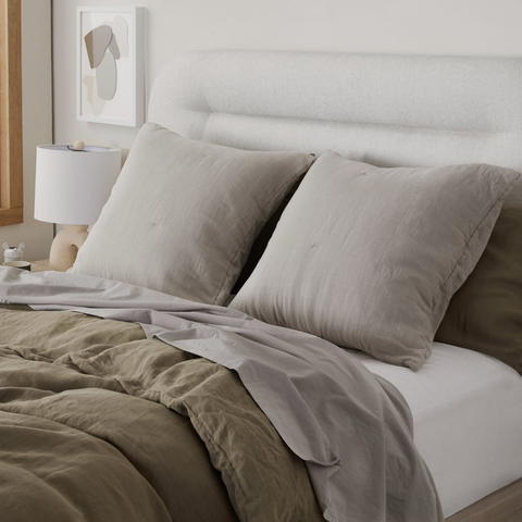 Allure Muslin Cotton 60x60 cm Decorative Mattress Throw Pillow Cover Light Brown