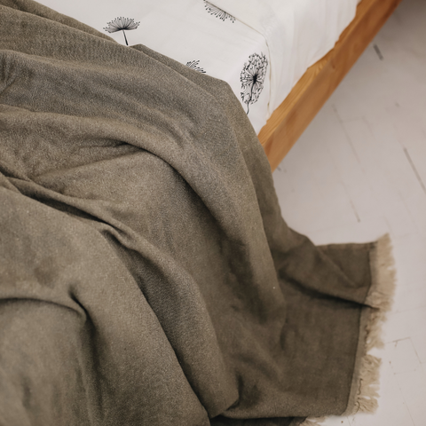 Natural Linen Double Bed Linen Nefti