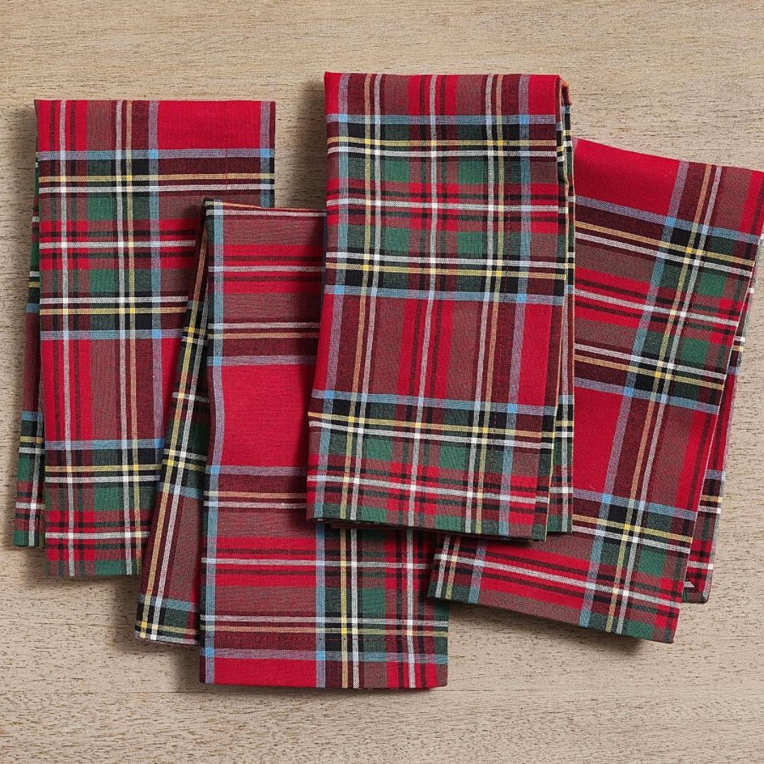 Plaid Tartan Napkin Red (Set of 2)