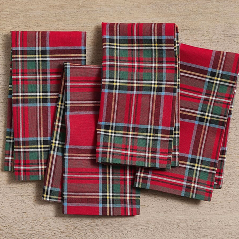 Plaid Tartan Napkin Red (Set of 2)
